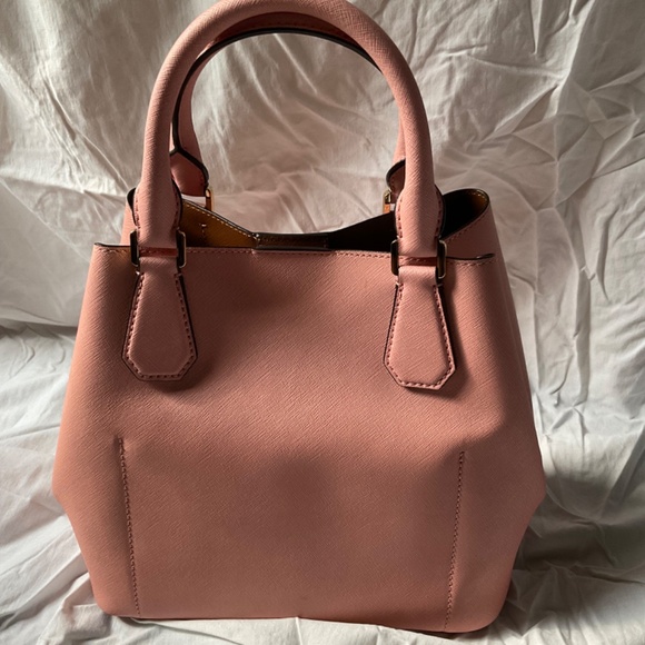 (NWT) Michael Kors Greenwich Bicolor Grab Bag Tote, Purse Cinder/Dusty Rose - Picture 12 of 16